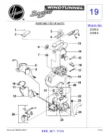 Предварительный просмотр 2 страницы Hoover SH40040 Assembly & Parts List