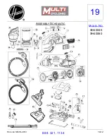 Предварительный просмотр 12 страницы Hoover SH40040 Assembly & Parts List