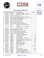 Предварительный просмотр 13 страницы Hoover SH40040 Assembly & Parts List