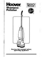 Предварительный просмотр 1 страницы Hoover Shampoo-Polisher Owner'S Manual