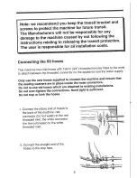 Preview for 8 page of Hoover Six. 1200 WDM120 Instructions For Use Manual