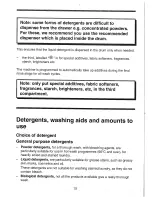 Preview for 15 page of Hoover Six. 1200 WDM120 Instructions For Use Manual