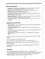 Preview for 16 page of Hoover Six. 1200 WDM120 Instructions For Use Manual