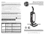 Предварительный просмотр 17 страницы Hoover Soft Guard C1414-900 Owner'S Manual