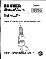 Hoover SteamVac Dual V Owner'S Manual предпросмотр