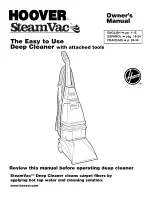 Предварительный просмотр 1 страницы Hoover SteamVac F5835-900 Owner'S Manual