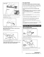 Предварительный просмотр 11 страницы Hoover SteamVac F5851 Owner'S Manual