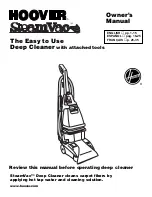 Preview for 1 page of Hoover SteamVac F5906 Owner'S Manual