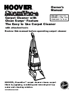 Hoover SteamVac F5914-950 Owner'S Manual предпросмотр