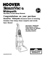 Предварительный просмотр 1 страницы Hoover SteamVac F6025 Owner'S Manual