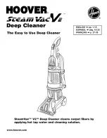 Hoover SteamVac F7210-900 Owner'S Manual preview