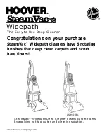 Hoover SteamVac LS Series User Manual предпросмотр