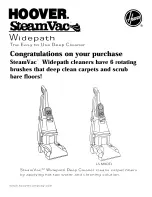 Hoover SteamVac LS Owner'S Manual предпросмотр