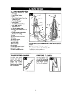 Предварительный просмотр 7 страницы Hoover SteamVac SpinScrub FH50046 Owner'S Manual