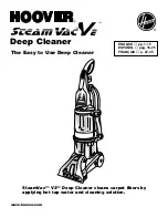 Hoover SteamVac V2 F7210 Manual предпросмотр