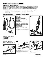 Предварительный просмотр 3 страницы Hoover Stick Cleaner S2509 Owner'S Manual