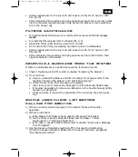 Preview for 27 page of Hoover TD 3625 Manual