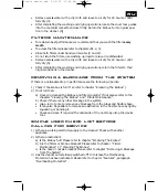 Preview for 71 page of Hoover TD 3625 Manual