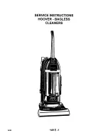 Hoover Twin Chamber Service Instructions Manual предпросмотр