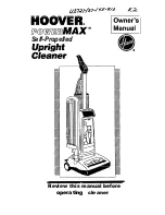 Hoover U3721 Owner'S Manual предпросмотр