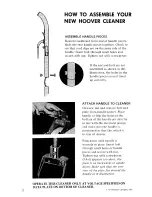 Предварительный просмотр 2 страницы Hoover U4001 Owner'S Manual