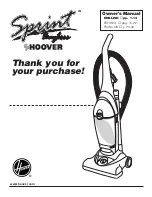 Предварительный просмотр 1 страницы Hoover U5023 Owner'S Manual