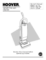 Hoover U5093940 Owner'S Manual предпросмотр