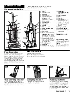 Предварительный просмотр 5 страницы Hoover U5150 Owner'S Manual