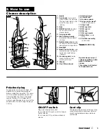 Предварительный просмотр 5 страницы Hoover U5155 Owner'S Manual