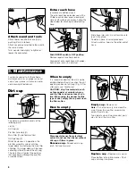 Предварительный просмотр 8 страницы Hoover U5155 Owner'S Manual