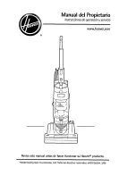 Предварительный просмотр 16 страницы Hoover U5184-900 - Whisper Cyclonic Upright Vacuum Owner'S Manual