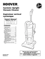 Предварительный просмотр 1 страницы Hoover U5194-900 Owner'S Manual