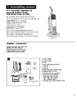 Предварительный просмотр 3 страницы Hoover U5251 Owner'S Manual