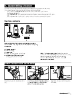 Предварительный просмотр 3 страницы Hoover U5467 Owner'S Manual