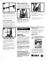 Предварительный просмотр 8 страницы Hoover U5467 Owner'S Manual