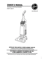 Preview for 1 page of Hoover U5472900 - WindTunnel Supreme Bagged Upright Vacuum Owner'S Manual