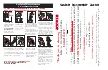 Hoover U5507 Quick Assembly Manual preview