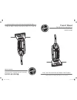 Hoover U57009RM - WindTunnel Bagless Upright Operating, And Servicing  Instructions предпросмотр