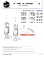 Preview for 1 page of Hoover U5753900 Manual