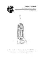 Предварительный просмотр 1 страницы Hoover U5759-900 Owner'S Manual