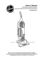 Hoover U8187-900 Owner'S Manual предпросмотр