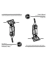 Предварительный просмотр 1 страницы Hoover U8187 Owner'S Manual