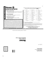 Preview for 34 page of Hoover U8311 Owner'S Manual