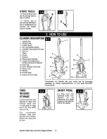 Предварительный просмотр 6 страницы Hoover UH20020 Owner'S Manual