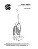 Предварительный просмотр 1 страницы Hoover UH40155 Owner'S Manual