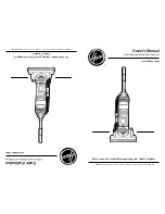 Предварительный просмотр 1 страницы Hoover UH70055 - Turbo Cyclonic Upright Owner'S Manual