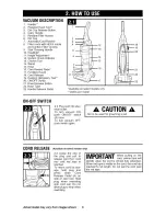 Предварительный просмотр 6 страницы Hoover UH70820 Owner'S Manual