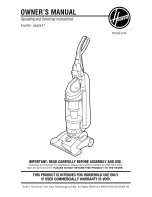 Hoover UH70905 Owner'S Manual preview