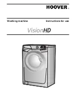 Preview for 1 page of Hoover Vision HD VHD-812 Instructions For Use Manual