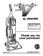 Hoover WindTunnel Dual V Owner'S Manual предпросмотр